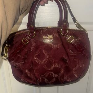 Coach Burgundy Handbag